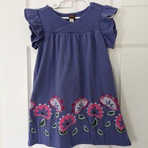 Tea Collection Purple Flower Dress 4T